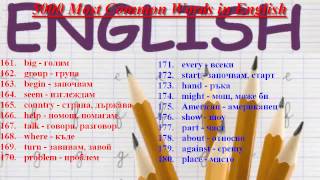 5000 Most Common Words in English 101  200 [upl. by Benedicto]