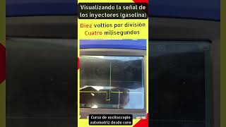 Visualización de la señal en los inyectores de gasolina 31 Curso osciloscopio automotriz desde cero [upl. by Nnylassej]