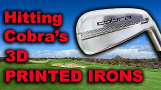 Cobras Limit3d 3D Printed Irons Hitting amp Testing the 3000 Clubs [upl. by Akila]