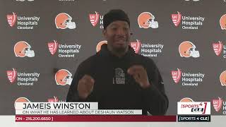 What Jameis Winston Has Learned About Deshaun Watson With the Browns  Sports4CLE 8824 [upl. by Conger]