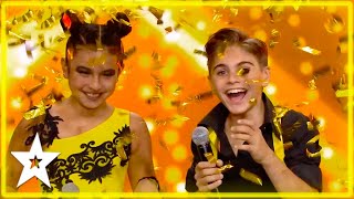 Dance Duo Wins GOLDEN BUZZER on Greeces Got Talent 2022  Kids Got Talent [upl. by Simeon]