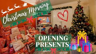 CHRISTMAS MORNING OPENING PRESENTS  MERRY CHRISTMAS  CHRISTMAS DAY 2022 [upl. by Ileek318]