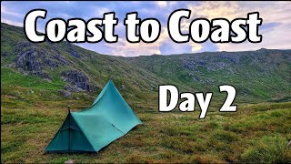 Wainwrights Coast to Coast walk  Day 2 Into the Lake District Hiking and Wild Camping [upl. by Draner]