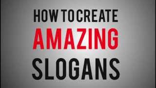 How To Create Amazing Slogans [upl. by Millan496]