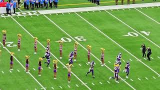 Vikings vs Jets players pitch enterance [upl. by Nahshon471]