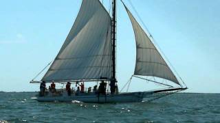 Historic Oyster sloop Priscilla sailing [upl. by Mariel355]