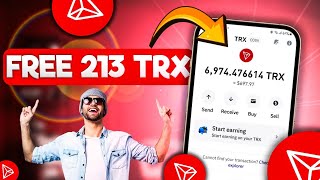 TAKE 21300 FREE TRX  1 Minute  100 TRX  Best Trx Mining Site [upl. by Pasho]