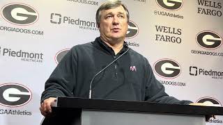 Georgia coach Kirby Smart previews Alabama outlines differences in Crimson Tide without Nick Saban [upl. by Saidee690]