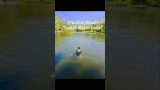 Arambol Beach Sweet Water Lake shorts ambicamanishmarsh4409 love arambolgoa arambol india yt [upl. by Ahseem]