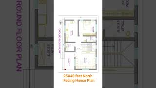 25X40 Feet North Facing House Plan l 25x40 house plan [upl. by Blisse]