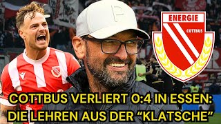 Energie Cottbus 04 in Essen  So kann die Niederlage der Mannschaft helfen [upl. by Glarum]