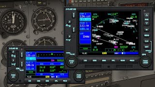 Tutorial Deutsch  XPlane 11 Navigation mit Standardnavi Garmin ILS Autopilot und Flugplan [upl. by Shawna15]