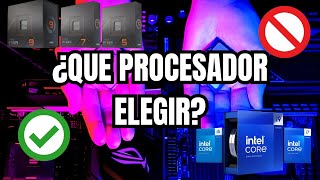 ¿QUE PROCESADOR ELEGIR ESTE 2024 AMD VS INTEL  Guía de PROCESADORES [upl. by Annahahs]