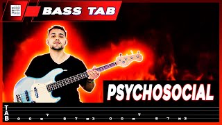 【SLIPKNOT】 Psychosocial  cover by Dotti Brothers  LESSON  BASS TAB [upl. by Booth]