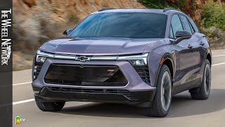 2024 Chevrolet Blazer EV RS  Galaxy Gray  Driving Interior Exterior [upl. by Wohlen]