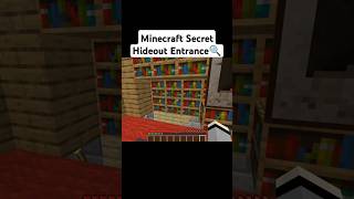 Minecraft secret hideout entrance make short youtube minecraft secretdoor minecraftsecretbase [upl. by Hardwick719]