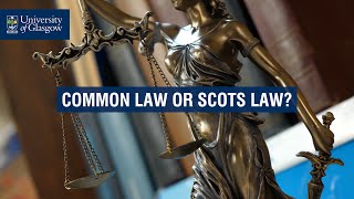 Common Law or Scots Law  University of Glasgow [upl. by Gnoc630]