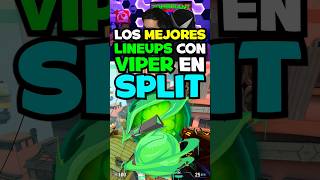 Los MEJORES LINEUPS con VIPER en SPLIT viper lineups valorantlineups [upl. by Lanahtan]