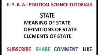 The State  Meaning Definition amp Elements [upl. by Hawkie567]