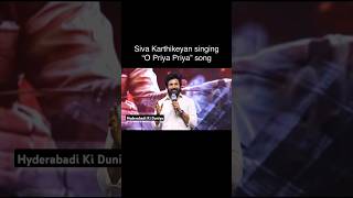 Siva Karthikeyan singing Song of nithin movie in amaran Pre release event shorts ytshorts yt [upl. by Marj]