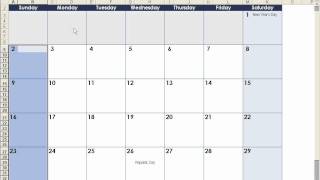 How to make a calendar in Excel [upl. by Tim]