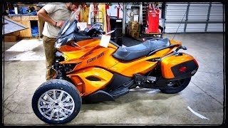 2014 CanAm Spyder STLTD Assembly  ShopTalk [upl. by Enimaj409]