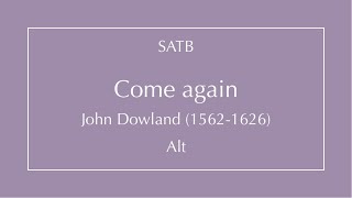 Come again  Dowland  Alt [upl. by Nivert]