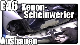 E46 Xenon Scheinwerfer ausbauen  Blinker ausbauen  Waschdüse ausbauen Tutorial [upl. by Boswell987]