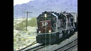 Southern Pacific Railroad  July 1 1991  Filmed West of Wellton Arizona [upl. by Aved625]