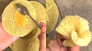 Moroccan Spongy Semolina Pancakes EXTREMELY DELICIOUS  easy breakfast recipe Easy pancake recipe [upl. by Robbin]