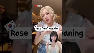 Rosés new song APT meaning blackpink rosé apt [upl. by Larine866]