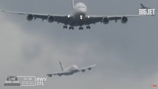 London Heathrow Airport 27L Overhead Arrivals [upl. by Dawson]