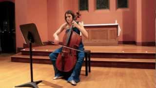 JS Bach  Courante from Cello Suite no 1 BWV 1007 on Baroque Cello [upl. by Corydon201]