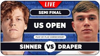 SINNER vs DRAPER ● US Open 2024 Semifinal ● LIVE Tennis Play by Play Stream [upl. by Yart]