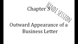 chapter 3 Hindi session outward appearance of letter [upl. by Lorain284]