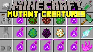 Minecraft MUTANT CREATURES MOD  MUTANT CREEPERS ZOMBIES ENDERMAN amp MORE  Modded MiniGame [upl. by Constantine770]