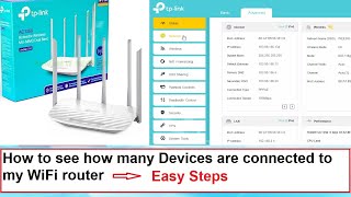 How to see how many Devices are connected to my WiFi router tp link Archer router  Dual band router [upl. by Pretrice]