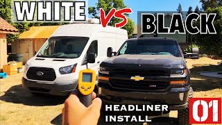 Part 1 Headliner Install 2017 Silverado with Dynamat [upl. by Wertz905]