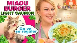 Burger Light au Saumon ♡ Virginie fait sa cuisine 42 [upl. by Morganica]