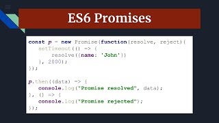 ES6 Promise tutorial  asynchronous javascript Part 2 [upl. by Major]