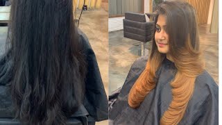 Hair Color Gone Wrong  balayage on black hair  Balayage Highlights on Dark Hair [upl. by Kimber]