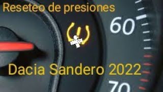 Reseteo Neumáticos Dacia Sandero 2022 [upl. by Roxy]