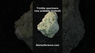 New trinitite specimens at Gems of Science science history [upl. by Feingold]