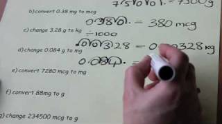 Metric unit conversion 2  exercises [upl. by Mosi]