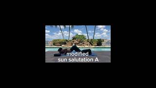 Modified Sun Salutation A yoga yogapractice yogateacher [upl. by Tristis]