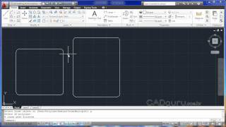 A45 Chanfros e arredondamentos  Curso Gratuito AutoCAD 2011  CADguru [upl. by Methuselah]