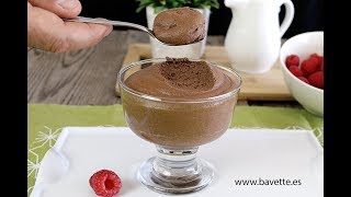 Mousse de chocolate con base de pasta bomba [upl. by Ramej]