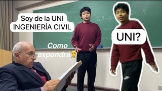 Profe de la UNIING CIVIL como exponen sus alumnos 🙄para su NOTA PC o PARCIAL [upl. by Ahsauqal]