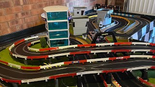 Scalextric Layout 132  Drivers Eye View ScalextricInMyGarage1 [upl. by Eilrebmik]