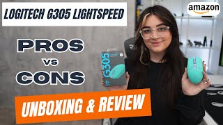 Logitech G305 LIGHTSPEED Gaming Mouse Review amp Unboxing in under 2 minutes  Amazoncom [upl. by Anoiek]